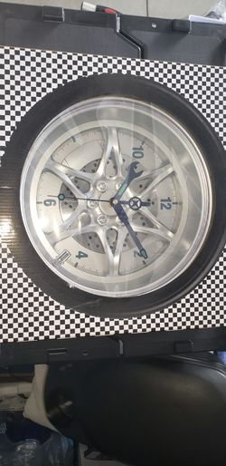 14" Tire Rim Clock