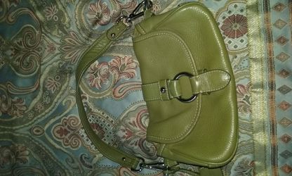Lime green Banana Republic leather purse