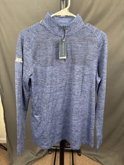 Perry Ellis Quarter Zip Pullover – BUBBL’R Sparkling Water Promo – Size M – New With Tags
