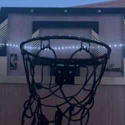 nba gold spalding door Mini hoop