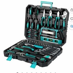79-Piece Tool Set - Complete with Tool Box, Ratchet Handle, Bits Driver, Adjustable Wrench, S-11