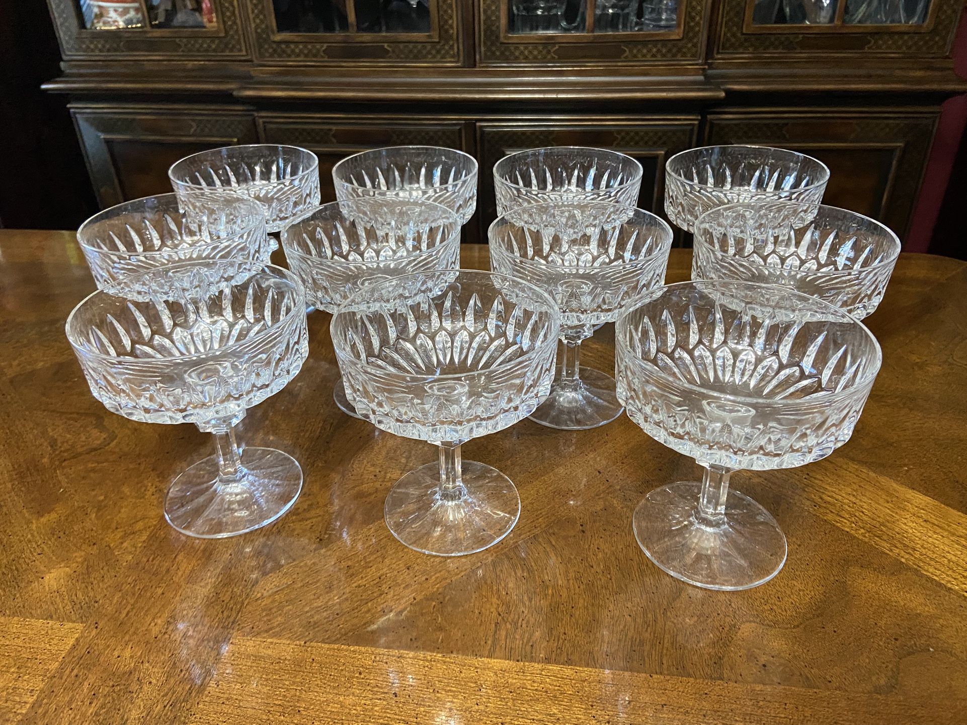Vintage German Nachtmann Bleikristall Champagne/Sherbet Crystal Glasses