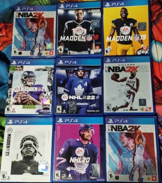 PS4 Sport Games, $5 Each