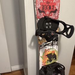 Sapient snowboard 164cm with Burton bindings