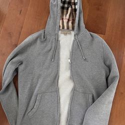 Grey burberry Zip up
