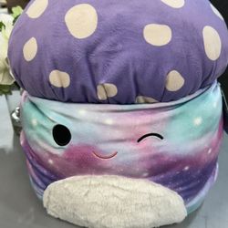 Squishmallow Official Kellytoy Squishy Soft Plush 16 Inch, Unai The Mushroom New  