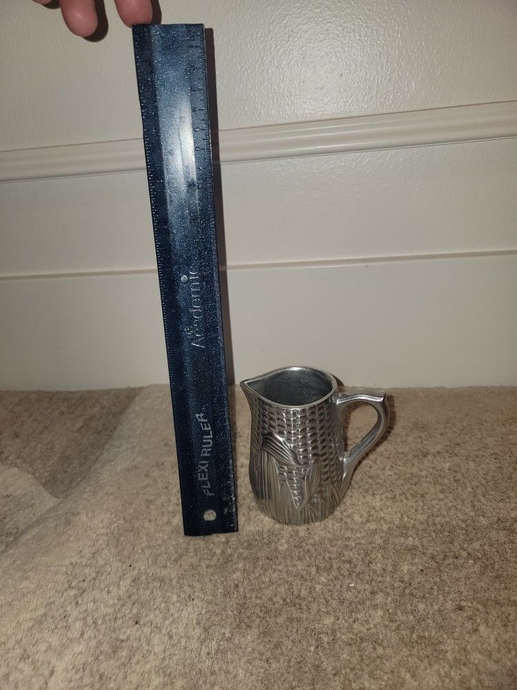 Vintage Wilton Pewter Corn Small Pitcher