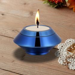 Stash Jar OR Urn,  For Human Ashes Or Pet Ashes, Urn With Candle On Top, Small