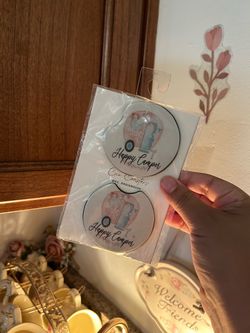 Happy Camper Car Coaster Set