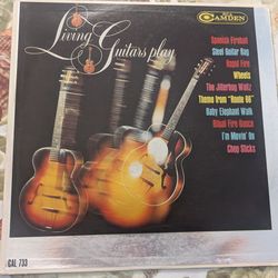 Living Guitars Play Vinyl LP (1962) RCA Camden CAL-733 (VG/G)