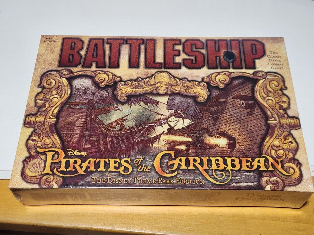 Disney Pirates of the Caribbean Battleship Game Theme Park Edition