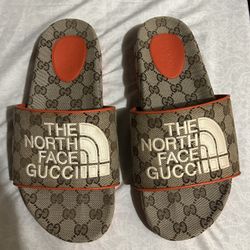 Gucci X North Face slippers