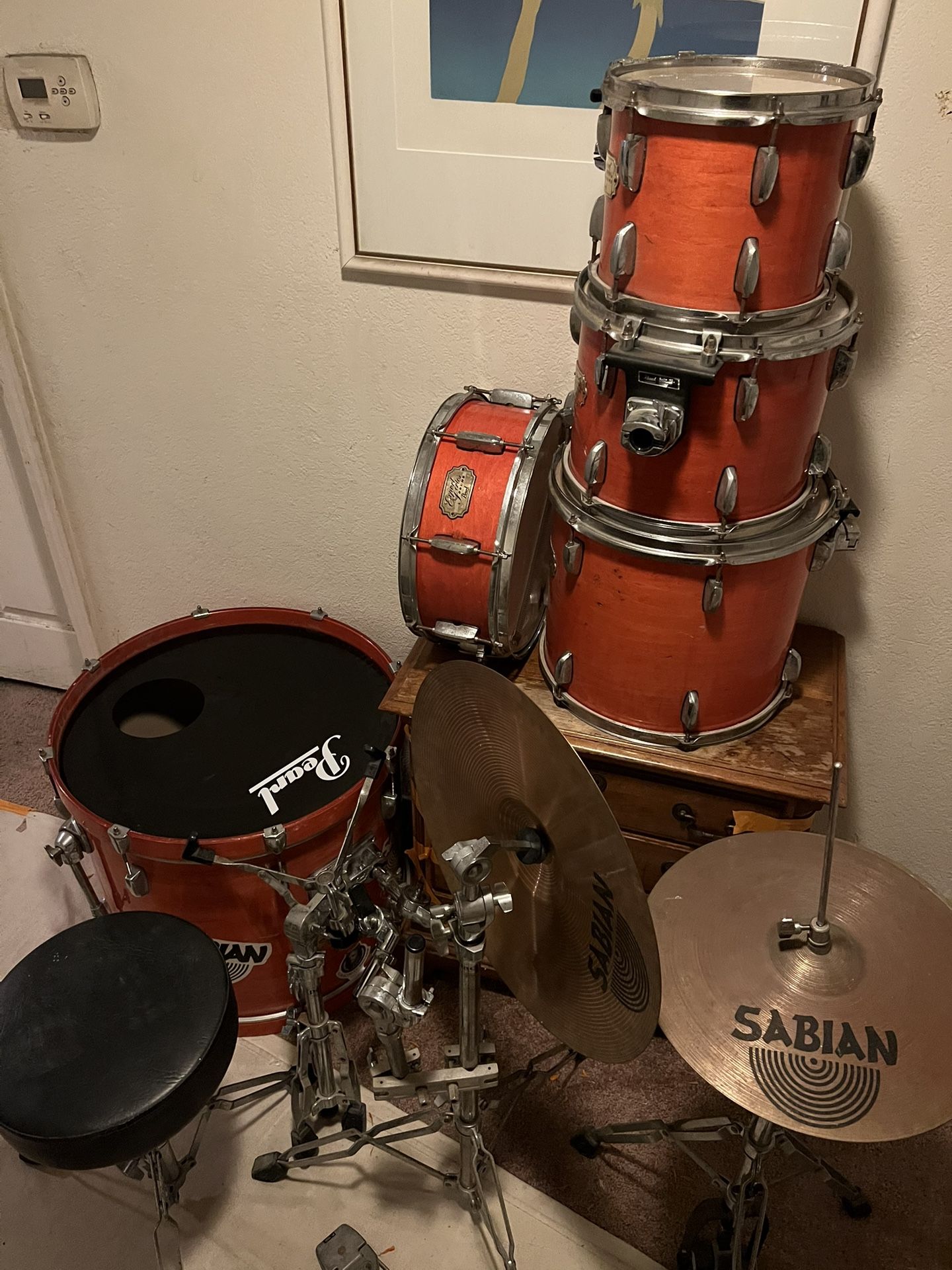 PEARL DRUMS SET