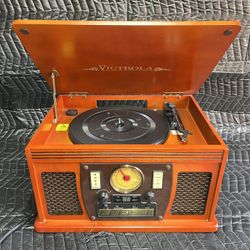 Victrola Classic 7-in-1 Bluetooth Turntable - Mahogany