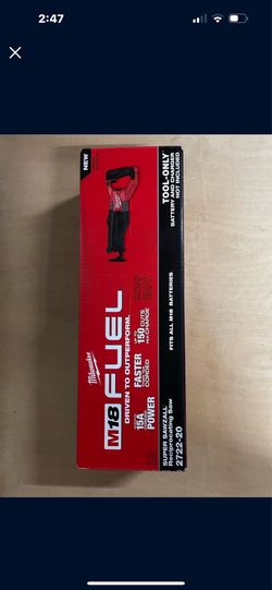 Milwaukee M18 Fuel Súper Sawzall Brand New….$195
