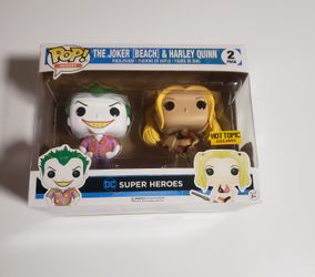 Funko Pop! DC Joker (Beach) & Harley Quinn 2 Pack