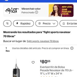 Saco De Boxeo 70 Libras Y Guantes Venus 