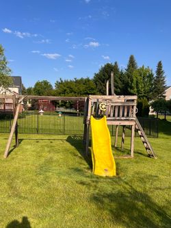 Free slide & Swing set for backyard