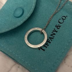 Tiffany & Co. Authentic Open Circle Sterling Necklace
