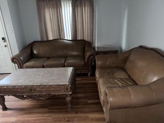 Tan couches