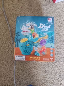 YJToys Dinos Transparent Gear Dinosaur Toy