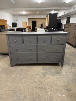 Large Gray IKEA Hemnes 8 Drawer Dresser Tons of Storage
