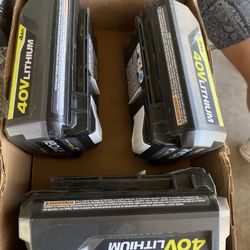 Ryobi Batería 40 Volt 35 Cada Una Each