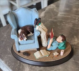Rare Collectible Norman Rockwell School Days Figurine Limited Edition 1991