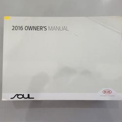 2016 K I A- S O U L. Owner's Manual.