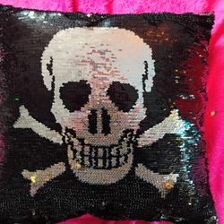 Sequence Skull Pillow
