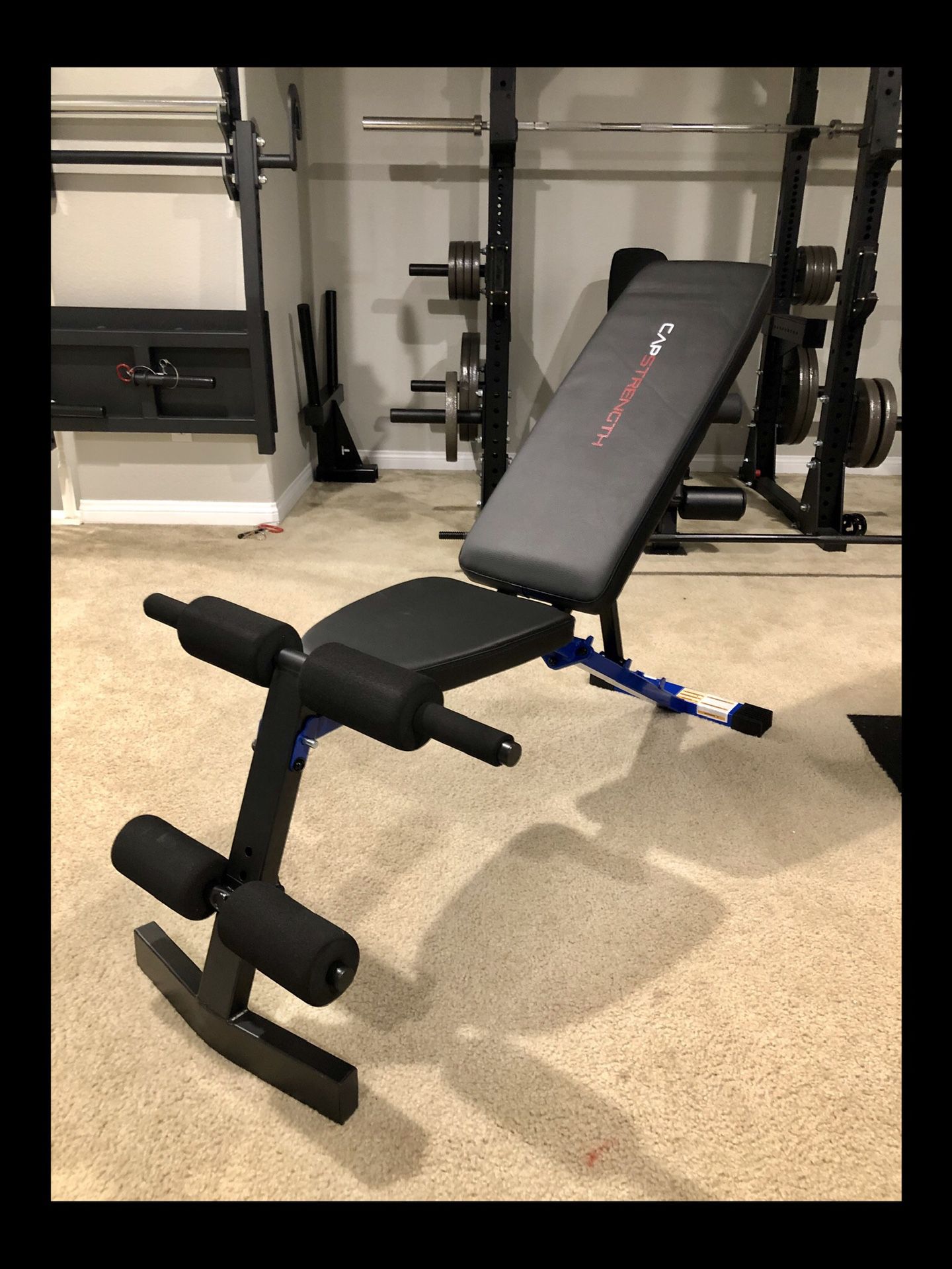 Brand new in box adjustable weight workout bench (not negotiable)