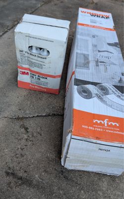 Window wrap and fire box sealant