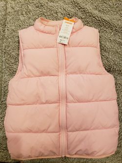 New with TAG Gymboree Girls Quilted Pink Vest Size 7/8