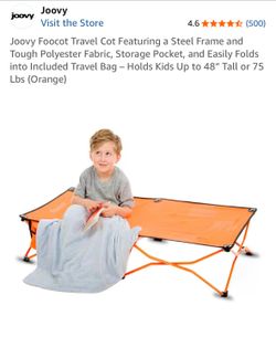 Child size travel cot