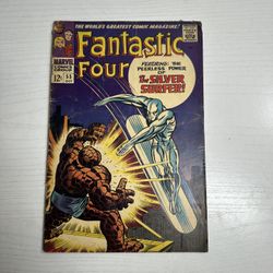 Fantastic Four #55 (1966) Iconic Silver Surfer vs Thing Cover Marvel Comics