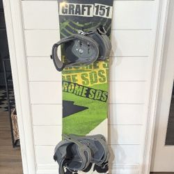 Rome 151 Snowboard Deck W Bindings MED 