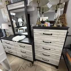Brand New Queen Bedroom Set (Bedframe, Dresser, Mirror, Nightstand, & Chest) 
