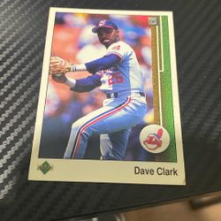 1989 Dave Clark, Cleveland Indians 