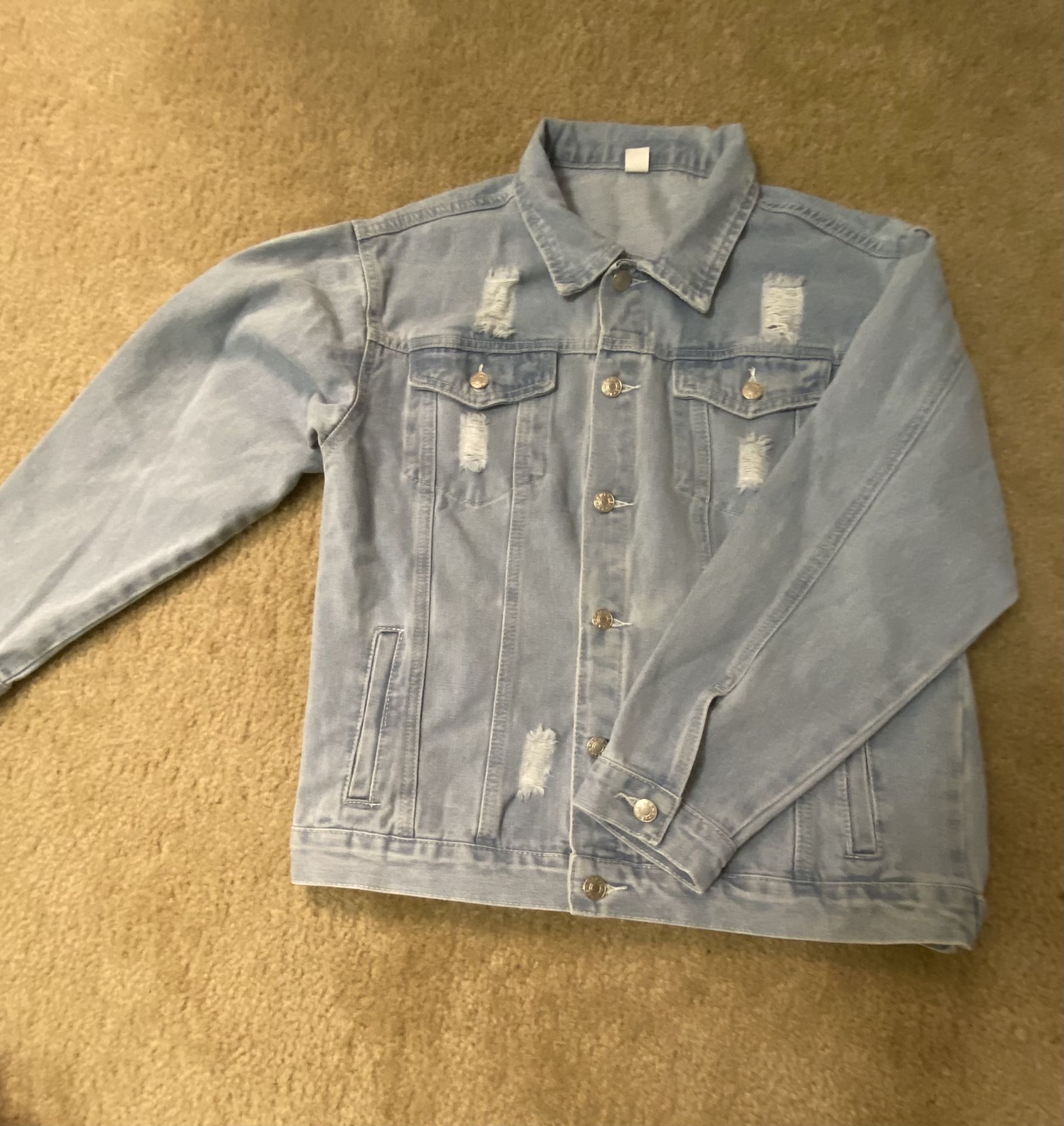 Men Blue Medium Denim jacket