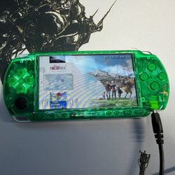 Custom Green Sony PSP 3000