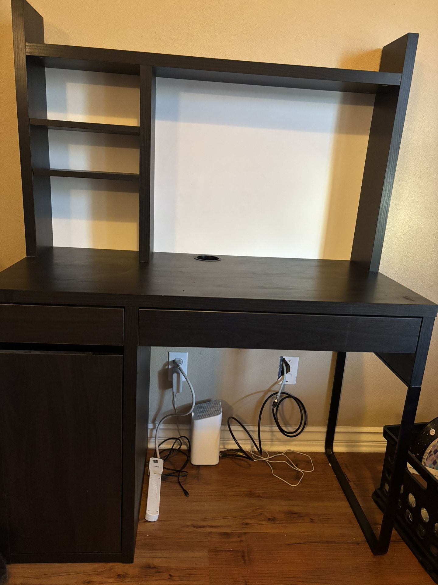 Desk With Shelf And Dry Erase Board