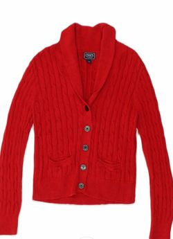 CHAPS WOMENS CARDIGAN SWEATER
