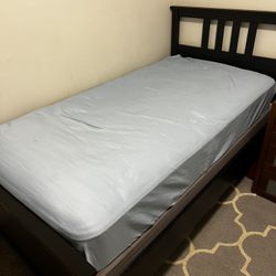 IKEA Twin Single Bed. Like New Mattress And Box Spring