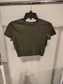 dark green, wild fable, cropped top, size S women's