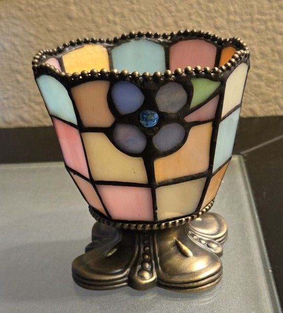 PartyLite New Hydrangea Tiffany Style Votive Holder