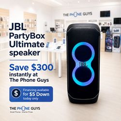 JBL Partybox Ultimate Wireless Party Speaker - $5 Down Payment Plan Available