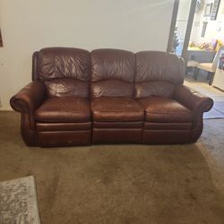 Reclining Leather Sofa