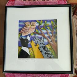 MIXED MEDIA ANIMAL ART BY FLINN