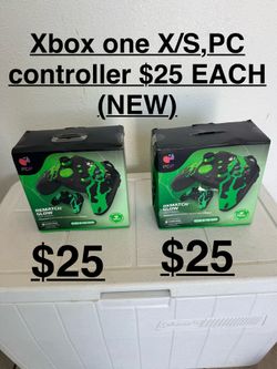 Corded Xbox One x/s , PC  controller GLOW IN THE DARK $25 EACH (NEW)