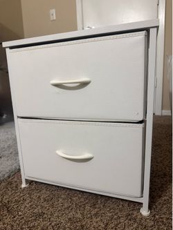 White Bed side table